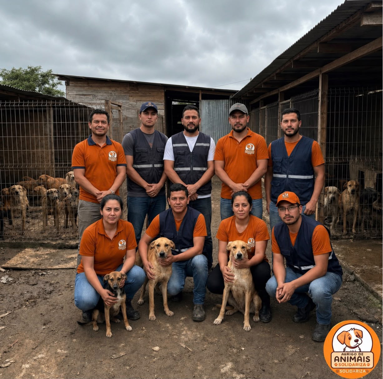 Equipe do Abrigo Solidariza